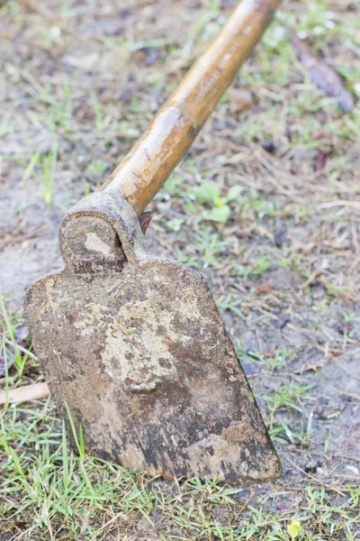 Närbild på hoe. — Stockfoto