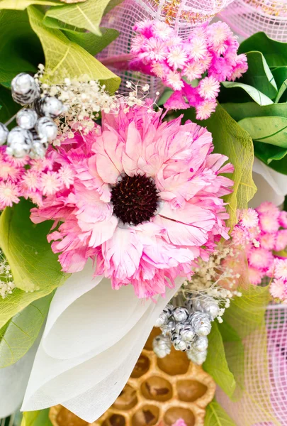 Close up of artificial flower bouquet. — Stock Photo, Image