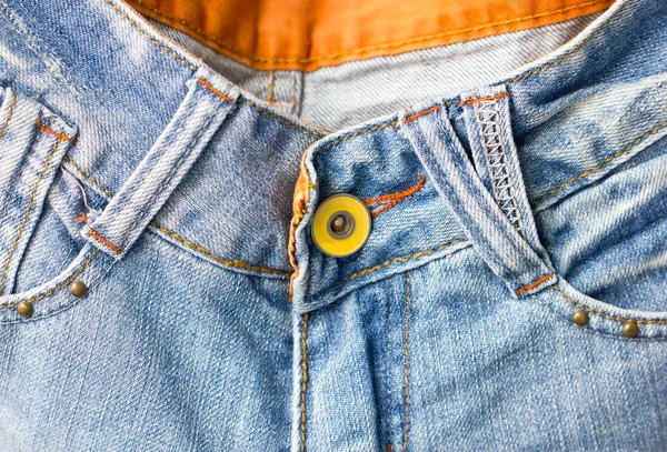 Jeans knop Close-up — Stockfoto