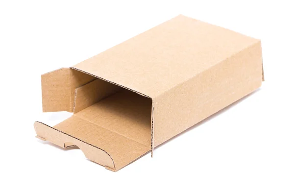 Пустой картонный ящик — стоковое фото