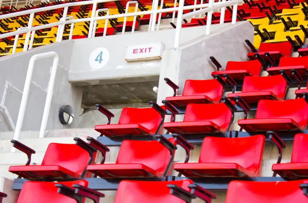 Exit sign at stadium. — Stock Photo, Image