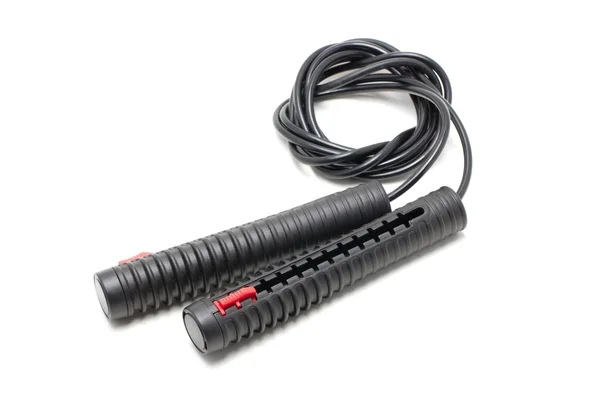 Black jump rope — Stock Photo, Image