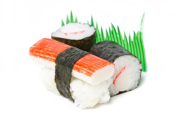 Sushi szakét és sushi tekercs — Stock Fotó