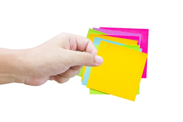 Hand hold the blank card — Stock Photo, Image