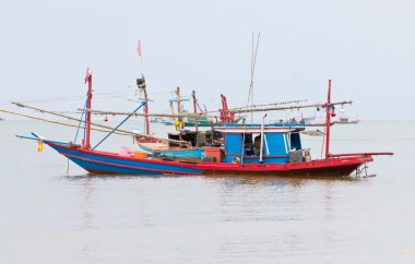 chumphon, denizde balıkçı teknesi