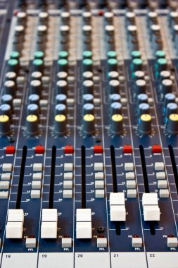 ses karıştırıcı kayıt stüdyosu.