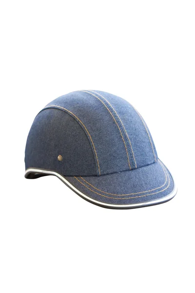 Denim helmet — Stock Photo, Image