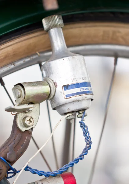 Old bicycles dynamo. — Stock Photo, Image