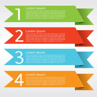 renkli origami afiş şablon.