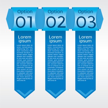 sayı ile dikey Bannerlar.