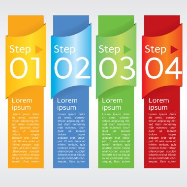 soyut renkli dikey banner.