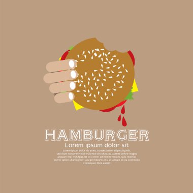 Hamburger illüstrasyon.