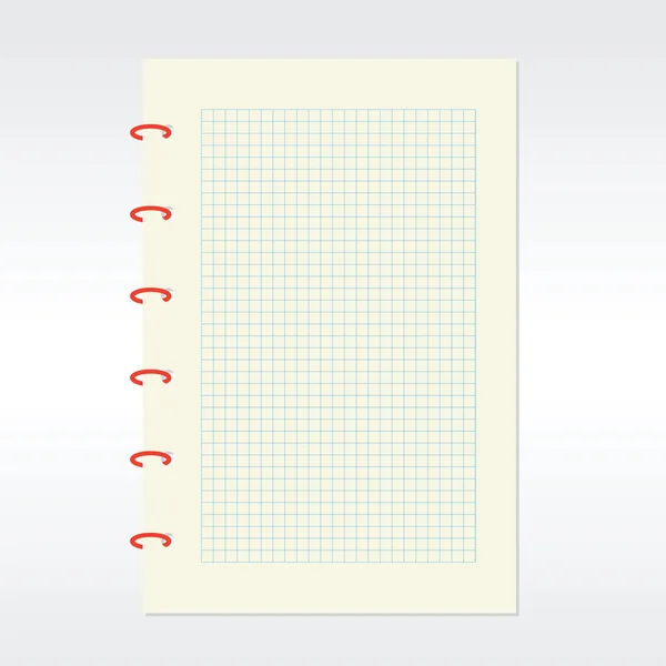 Cuaderno en blanco . — Vector de stock