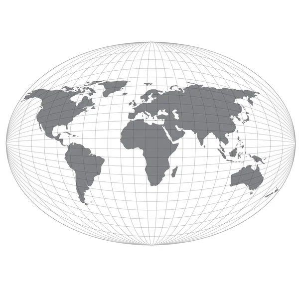 Wire globe map. — Stock Vector