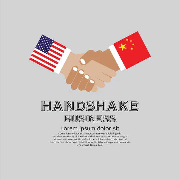 Obchodní handshake. — Stockový vektor