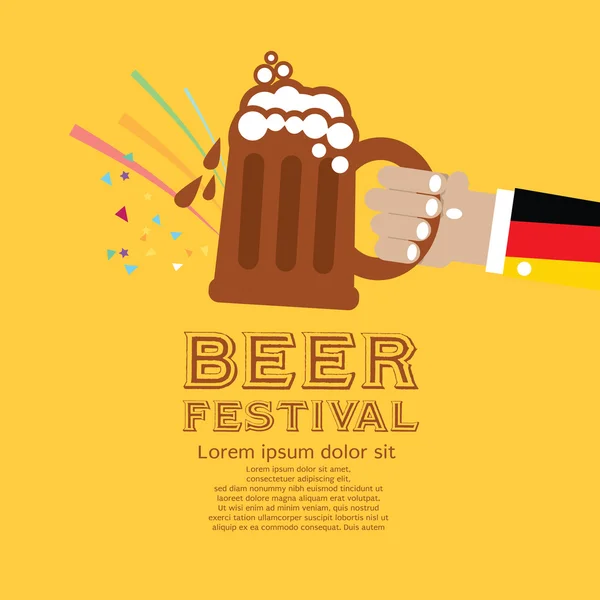 Ilustração do Festival da cerveja . —  Vetores de Stock