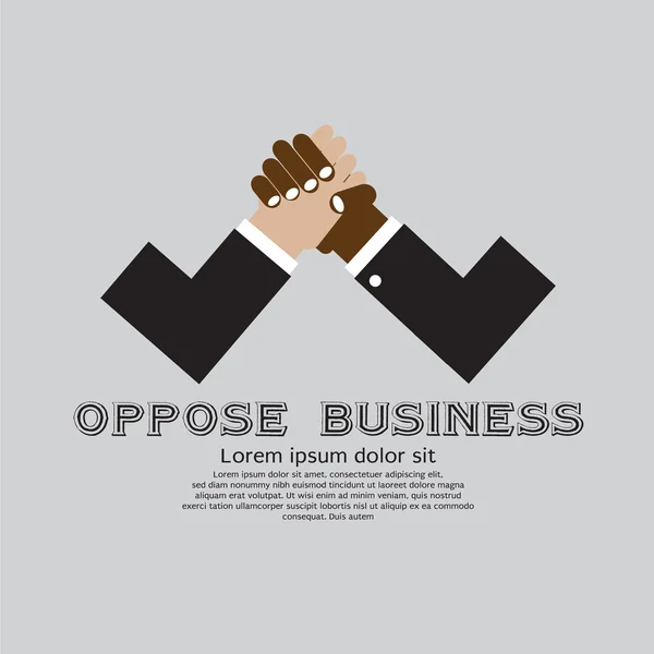 L'opposition des entreprises — Image vectorielle