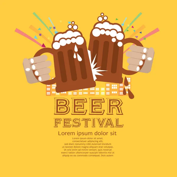 Bierfestival — Stockvector