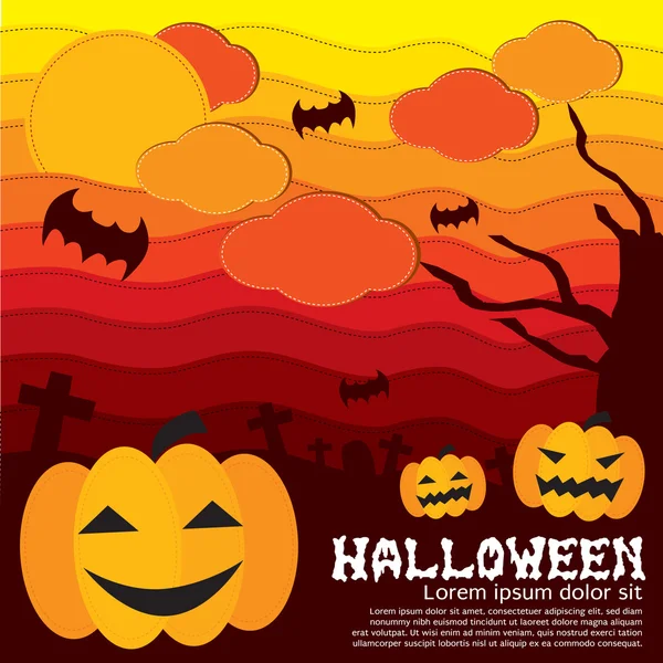 Halloween concept. — Stockvector