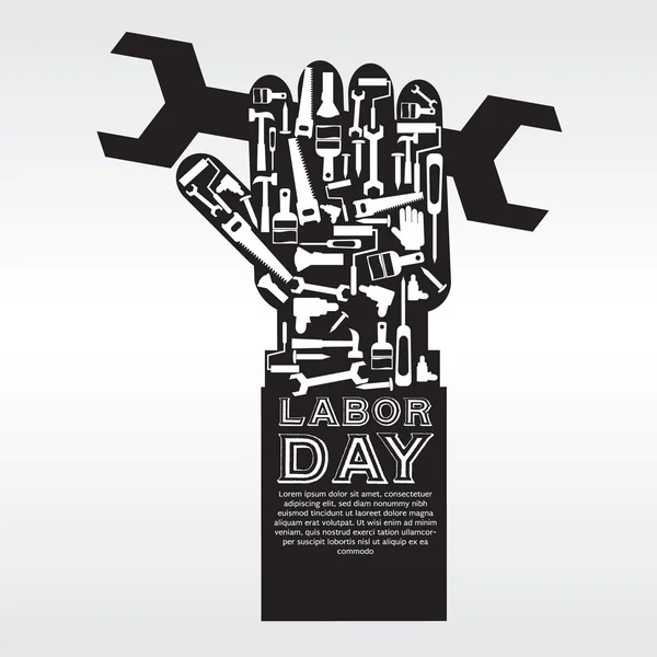 Labor day konceptuella — Stock vektor