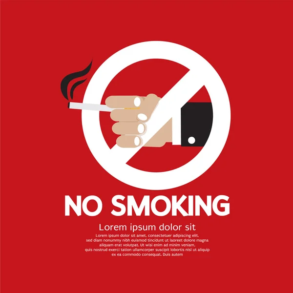 No Smoking — Stock Vector