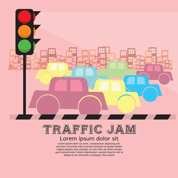 Traffic Jam — Stock Vector