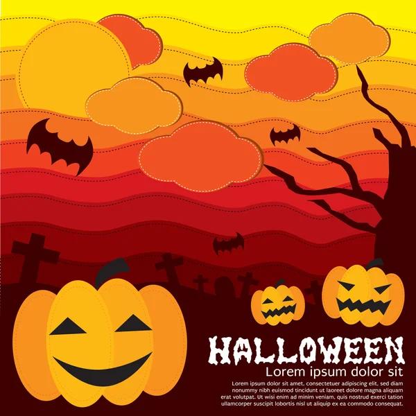 Halloween Concept. — Stock Vector