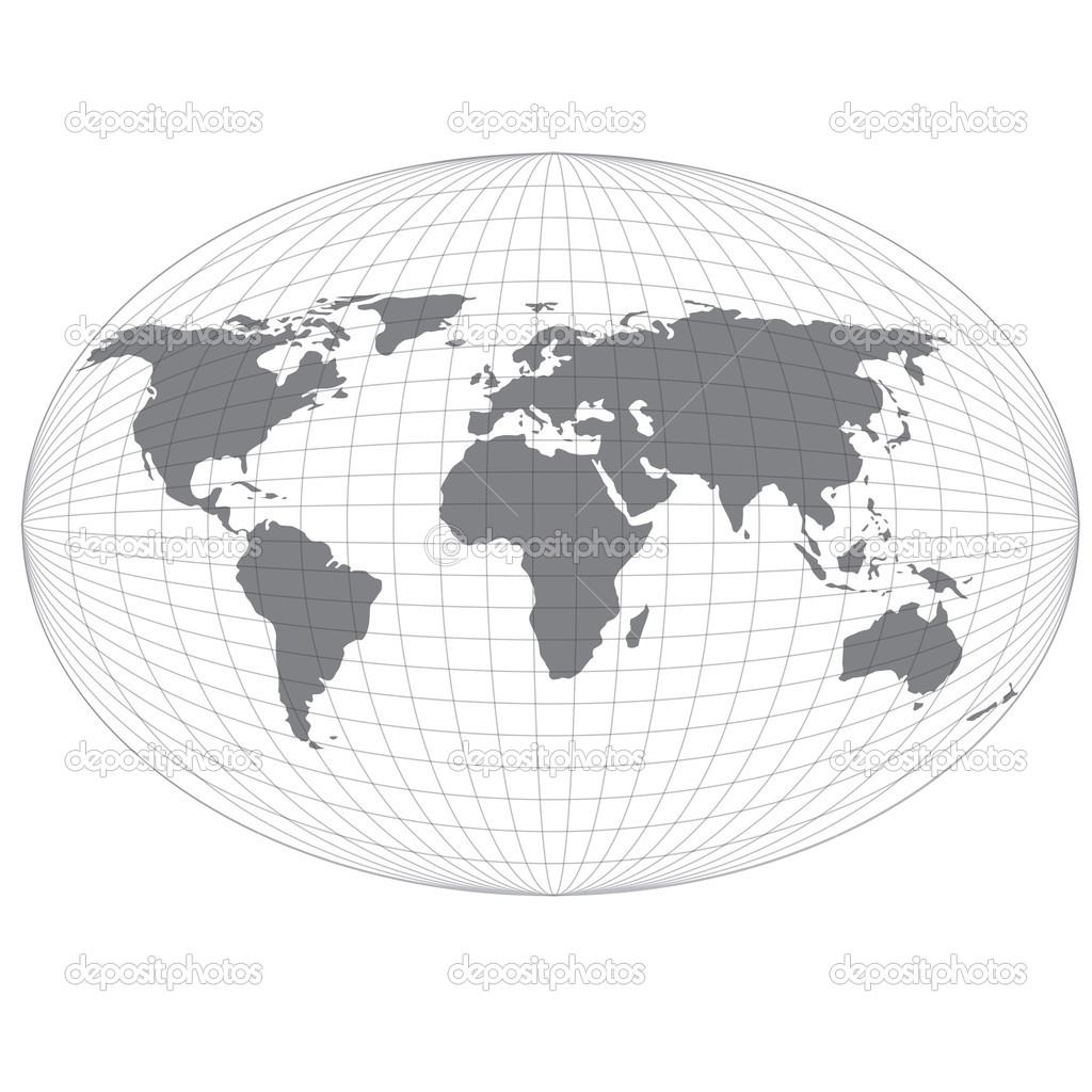 Wire globe map.