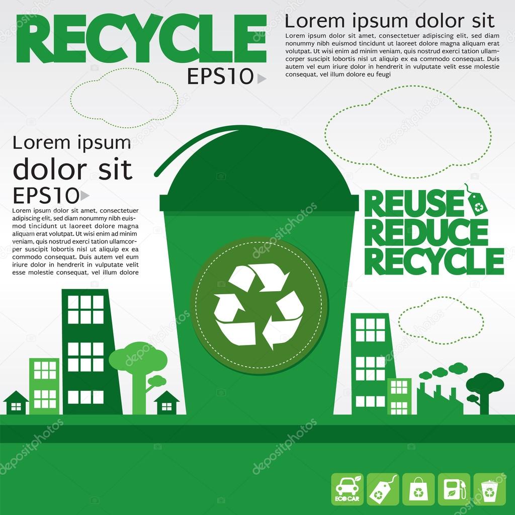 Recycle illustration concept.