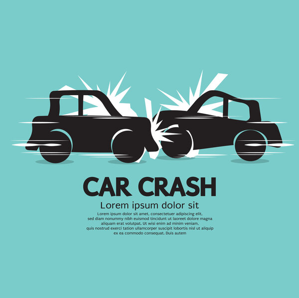 Car Crash Vector Illustration EPS10
