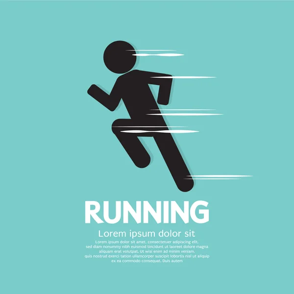 Running Vector Illustration EPS10 — Stock Vector