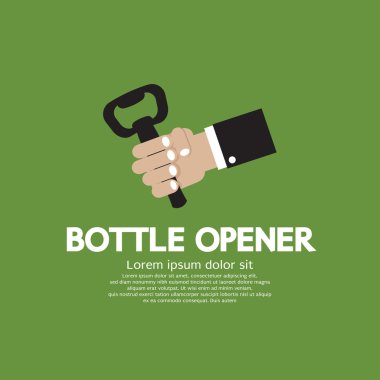Şişe açacağın tutan el