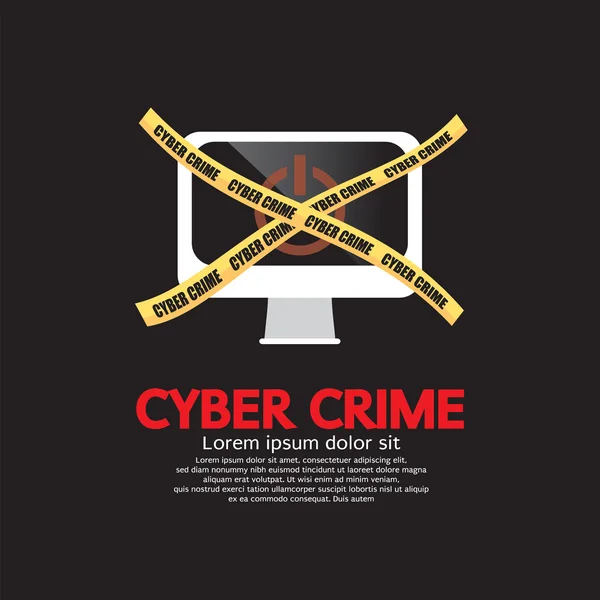 Cyber crime conceito eps10 de ilustração vetorial —  Vetores de Stock