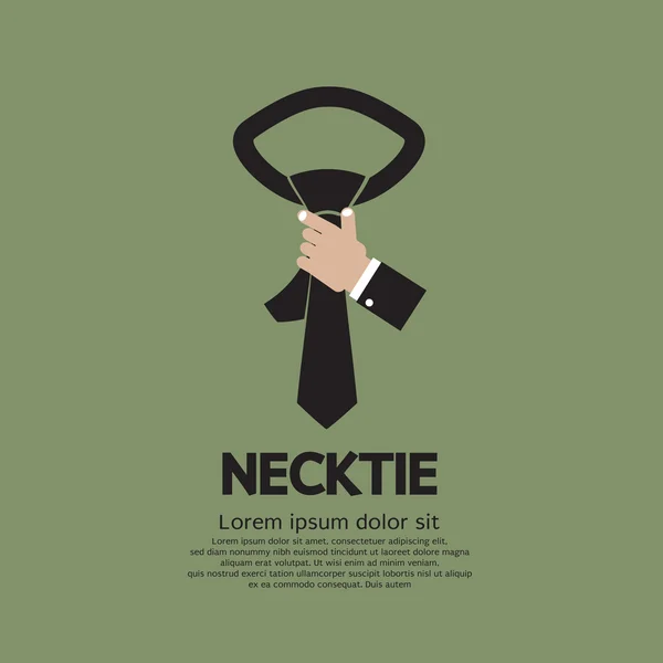 Zöld nyakkendő. — Stock Vector
