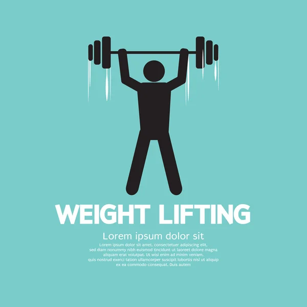 Gewicht lifter atleet — Stockvector