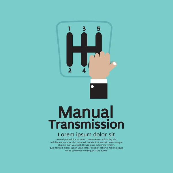 Ilustración de vectores de transmisión manual — Archivo Imágenes Vectoriales