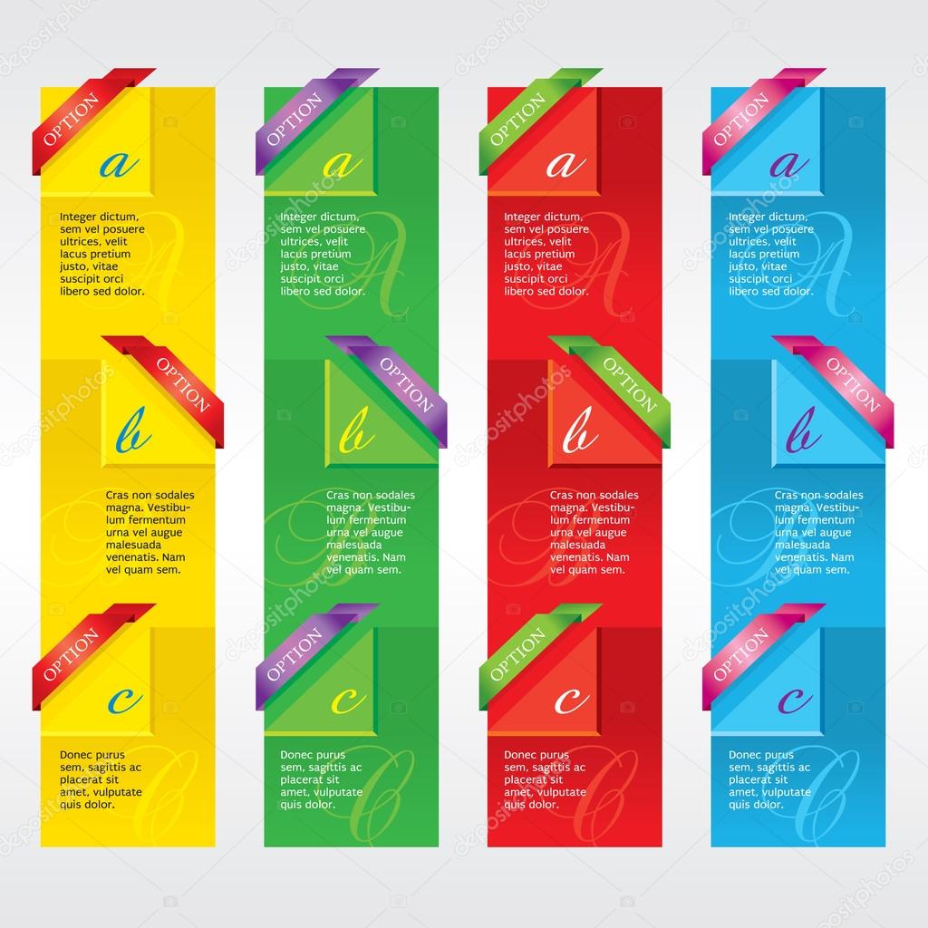 Colorful Vertical Banners Vector