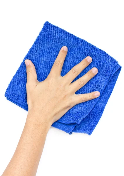 Limpiar la superficie de la mano del hombre . — Foto de Stock