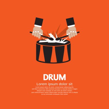 drummer'ın el ve davul