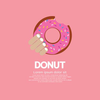 Download Donut Bite Free Vector Eps Cdr Ai Svg Vector Illustration Graphic Art