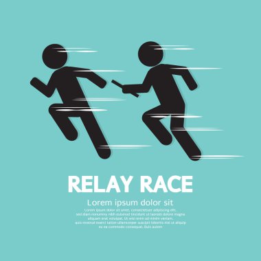 Relay Race Vector Illustration clipart