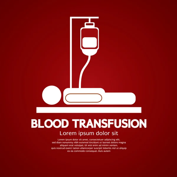 Transfusión de sangre — Vector de stock