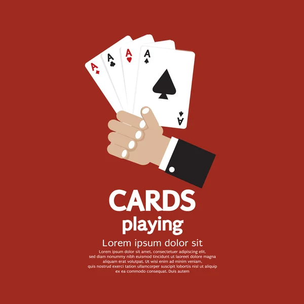 Card Playing Vector Illustration EPS10 — Wektor stockowy