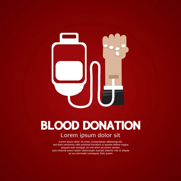 Blood Donation — Stock Vector