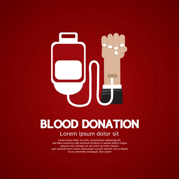 Donación de sangre — Vector de stock