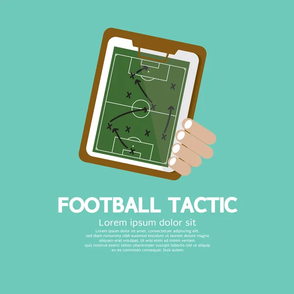 Ilustracja wektorowa taktyka piłki nożnej — Wektor stockowy