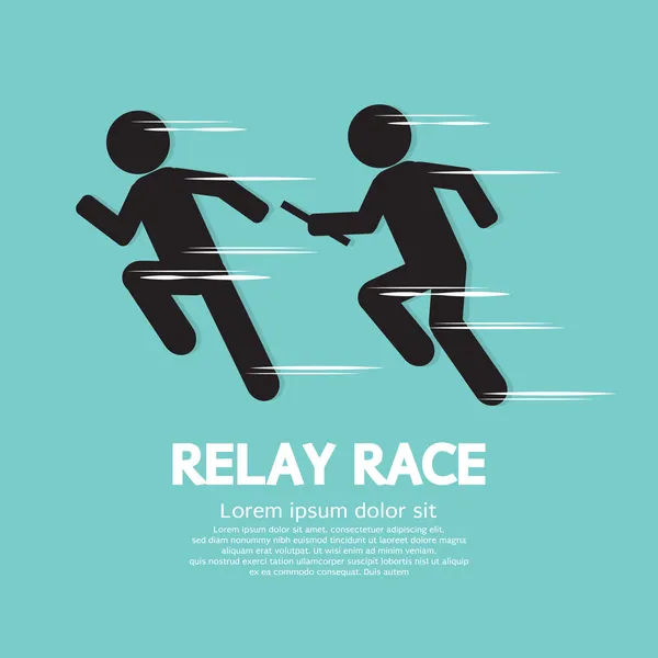 Relay Race Vector Illustration — Stock Vector