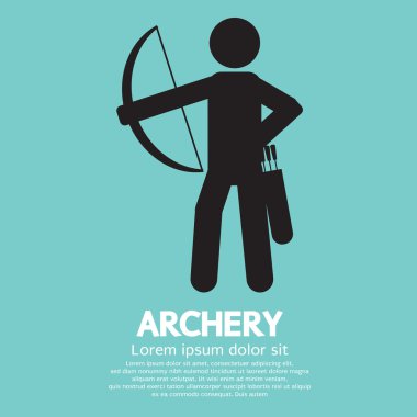Okçuluk vektör çizim