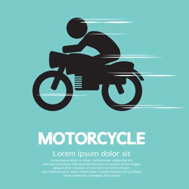 Motosiklet vektör çizim