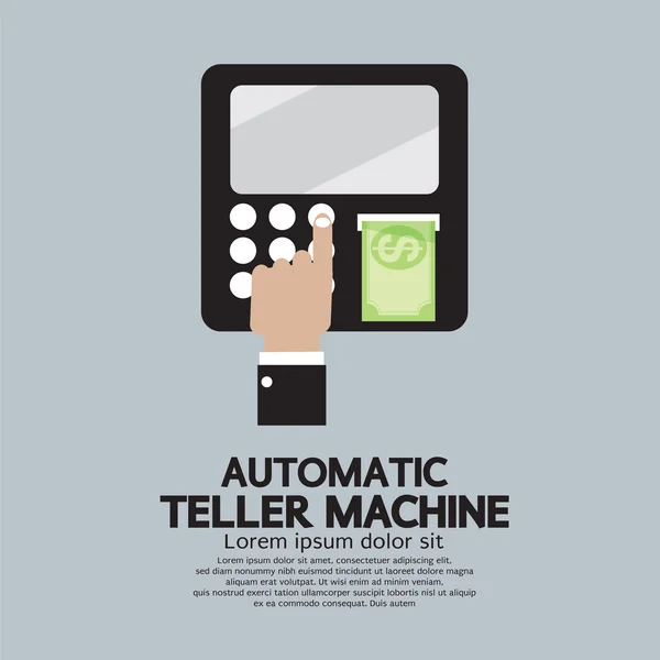 Machine automatique de caissier — Image vectorielle